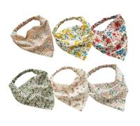 Hemobllo 6 piezas Pañuelos Cabeza Elásticos Floral Bandanas Mujeres Cómodas Transpirables para Yoga Viaje Diario