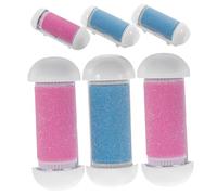 Hemobllo 6 piezas Recambios Rodillos para Removedor Durezas Pies Resistentes al Agua Compatibles con Herramienta Eléctrica Exfoliadora Diseño Ergonómico Seguro y Portátil Material Plástico