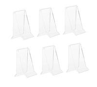 Hemobllo 6 Piezas Soporte de Exhibición para Zapatos de Acrílico Transparente Juego de Organizador para Sandalias y Calzado para Ahorrar Espacio y Mostrar Zapatos con