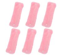 Hemobllo 6 Rizadores de Cabello sin Calor de Coral Polar Rosa para Dormir, Flexibles y Suaves, Ideales para Mujeres y Niñas que Buscan Ondas Naturales y Cómodas
