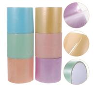 Hemobllo 6 Rollos Cinta Adhesiva de Bola Pegajosa de Colores Juguete Antiestrés para Cintas Rodantes Divertidas y Seguras Material Duradero