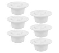 Hemobllo 6 Tapas para Tuercas de Aspas de Ventilador Eléctrico de 12-16 Pulgadas, Cubierta de Tornillo de Fijación de Plástico para Ventiladores de Pie y Mesa, Repuesto Seguro