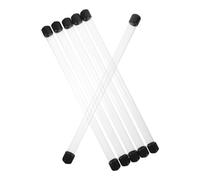 Hemobllo 6 Tubos De Almacenamiento Redondos Transparentes 230x12 Mm De Plástico Acrílico con Tapa, Portátiles, Sellado Seguro, para Varitas De Incienso y Uso Doméstico, Pack De 6 Unidades