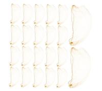 Hemobllo 60 Piezas Redes para Moños Ballet Malla Elástica Invisible Dorada para Mujeres Niñas Bodas Danza