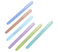 Hemobllo 6piezas Bolígrafos de Caligrafía con Punta de Pincel Suave Tinta Base de Agua Resistente la Degradación Colores Morados para Dibujo Lettering y Suministros de Acuarela