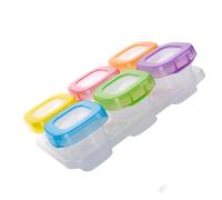 Hemobllo 6Piezas Cubos de Congelación para Alimentos de Set de Recipientes de Almacenamiento para Papillas y Comidas Congeladas