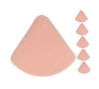 Hemobllo 6Piezas Esponjas de Maquillaje Triangulares para Húmedo y Aplicador de Polvo Cosmético y Flexibles para Acabado Natural