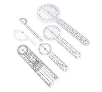 Hemobllo 6piezas Goniómetro Espinal Regla Médica Medición Precisa Plástico Transparente Fácil De Transportar