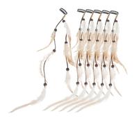 Hemobllo 6piezas Horquilla De Plumas Vintage Para Cabello Extensiones Étnicas Clip Accesorios Para Cosplay Fiestas y Eventos Estándar Material Pluma Artificial