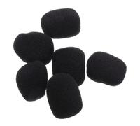 Hemobllo 6piezas Paravientos De Micrófono Pequeño Para Auriculares Inalámbricos Protectores De Espuma Aptos Para Podcasts Presentaciones y Micrófonos De Solapa
