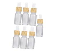 Hemobllo 7 Frascos Cuentagotas de 30 Ml de Vidrio Rellenable para Aceites Esenciales y Perfumes, Dispensador Exacto para Viaje y Uso Hogar