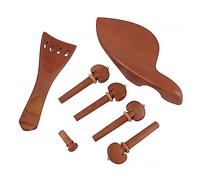 Hemobllo 7 piezas Accesorios para Violín de Madera Azufaifo Incluye Mentonera Tailpiece y End Pin Diseño Clásico y Elegante para la y Durabilidad del Instrumento