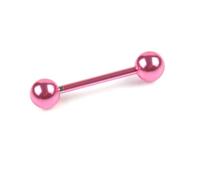 Hemobllo 7 piezas Anillos para Lengua Inoxidable Barra Doble Cabeza con Forma de Mancuerna Joyería Corporal para Piercing Pack