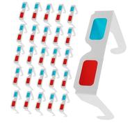 Hemobllo 70 Piezas Gafas Anaglifo de Cartón Rojo y Azul para Cine y Teatro Casa Compatibles con Tv y Proyectores Visualización Inmersiva para Fiestas y Actividades Educativas