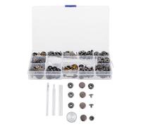 Hemobllo 70juegos Kit Broches de Presión de Cobre para Cuero con Herramientas para Fijar Kit de Botones Metálicos para Reparación y Manualidades Ropa Bolsos y Cinturones