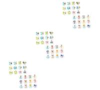 Hemobllo 72piezas Pegatinas Mensuales para Bebés Conjunto Animales Adorables Incluye Stickers De Meses Habilidades para Capturar Momentos Especiales El Primer Año del Niño Niña