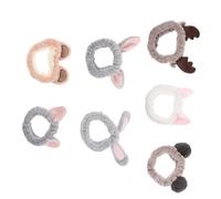 Hemobllo 7piezas Diademas Rostro Suaves y Elásticas para Maquillaje Limpieza Facial y Aplicación de Mascarillas Diadema para Lavarse la Cara Color Neutro Material Cómodo