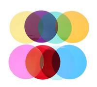 Hemobllo 8 Filtros De Película De Color para Luz Ambiental Filtros De Iluminación De Teatro De Paisaje para Faros