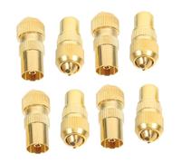 Hemobllo 8 piezas Adaptador de Antena Tv Macho y Hembra Conector para Cable Antena Instalación Rápida sin Herramientas Alta Durabilidad y Señal