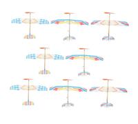 Hemobllo 8 Piezas Aviones Planeadores de Goma Pack de Educativo de Aviones Pequeños Juguete de para Actividades al Aire y Fiestas