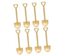 Hemobllo 8 piezas Cucharas Creativas Forma de Pala Inoxidable Cucharillas Decorativas para Postres Helado Té y con Diseño Ergonómico y Colgante Resistentes y Fáciles de Limpiar