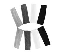 Hemobllo 8 Piezas Diademas Deportivas Elásticas para Hombre y Mujer Absorbentes de Sudor y Antideslizantes Banda para Yoga y Running Cómodo y Transpirable Colores Negro Blanco y Gris