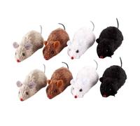 Hemobllo 8 Piezas Juguetes Ratoncito de Relojería de Peluche Juguetes de Gatos Pequeños sin Batería Realista y Duradero Regalo para Gatitos y Mascotas Color Aleatorio