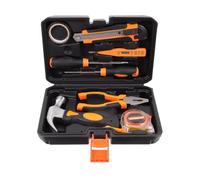Hemobllo 8 Piezas Kit de Herramientas Hogar con Caja Organizadora, Herramientas Manuales de Acero al Carbono y Abs para Reparaciones Básicas y Montaje de Muebles