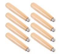 Hemobllo 8 Piezas Mango de Madera para Lima, Repuesto para Herramientas Manuales, 3mm de Diámetro Interior, Beige, Agarre Ergonómico, para Archivos y Accesorios de Archivo, Bricolaje