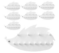 Hemobllo 8 piezas Organizador de Joyería Autoadhesivo para Pared Soporte de Collares y Pendientes Instalación Sin Taladro Ganchos Multifuncionales para Almacenamiento de Accesorios