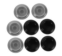 Hemobllo 8 Piezas Piano Leg Pads para de Madera Cojinetes Antideslizantes y Silenciosos Protectores de Ruedas para Muebles Protección para Pisos Negro y Transparente