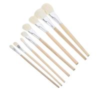 Hemobllo 8 Piezas Pinceles de Cerámica de Pelo de Oveja para Artística Detallada Porcelana Pinceles de Delineado para Arte Cerámica y Alfarería