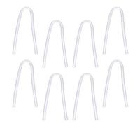 Hemobllo 8 Tubos de tubos de prótesis de PVC Tubos de repuesto del tubo sonora claro para aparato auditivo