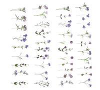Hemobllo 80 hojas Pegatinas Pet de Stickers de Flores para Scrapbooking y Manualidades Decorativas y Prácticas para Notas Botellas