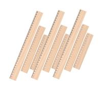 Hemobllo 9 piezas Reglas de Madera para Dibujo y Medición Resistentes y Ligeras con y Diseño Compacto para Arte Enseñanza y Manualidades