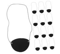 Hemobllo 96 piezas Parches de Ojo Pirata Negros de Fieltro para Adultos Ajustables y Reutilizables Accesorios para Fiestas de Halloween y Cosplay de Piratas