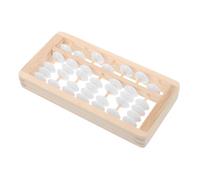 Hemobllo Ábaco De Madera Educativo Mini para Ñiño, Juguete del Primer Cumpleaños Pequeño, Accesorio Fotográfico Moderno para Cuarto De Juegos, Juego Didáctico Montessori Rosa Claro