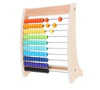 Hemobllo Ábaco de Madera Educativo para Cuentas para Aritmética Montessori Desarrollo Cognitivo y Razonamiento Lógico Infantil