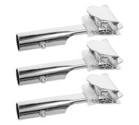 Hemobllo Abrazadera de Repuesto para Palo de Fregona de Acero Inoxidable 20 MM Pack de 3 Unidades Tornillos Clip para Mango de Escoba Sujeción Segura para Limpieza de Pisos y Baños