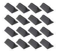 Hemobllo Abrazaderas para Divisor de Escritorio sin Taladro Soporte Ajustable para Paneles de Privacidad Clip Plástico Negro 16 Unidades Adecuado para Oficina Escuela y Hogar