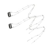 Hemobllo Accesorios Cabello de Mujer Cadena de Metal Plata, Diseño Delicado y Elegante para Muchas Ocasiones, Adornos para Trenzas y Decoración de Pelo