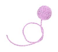 Hemobllo Accesorios De Columna De Rasguño De Gato Interior Raspador Bolas De Sisal para Gatos Campanas Accesorios para Rascar SOGA Buscar Juguete para Gatos De Interior Púrpura Papel