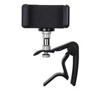 Hemobllo Accesorios De Guitarra Soporte Para Teléfono Con Cejilla De Afinación Instalación Horizontal Vertical Para Bajos Electroacústicos y Clásicos Para Interpretación De Canciones y Ense