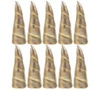 Hemobllo Accesorios de Tocado DIY 10 Piezas Cuerno Unicornio Dorado 9 Cm para Manualidades, Materiales para Diademas y Pinzas de Pelo Multifunción, Decoración Ligera para Color Aleatorio