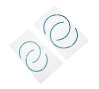 Hemobllo Accesorios para Roseta de Guitarra Acústica 4 Piezas Calcomanías Decorativas Autoadhesivas Diseño Exclusivo para Guitarras Clásicas y Acústicas Fácil Instalación Resistente al Desgaste