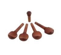 Hemobllo Accesorios para Violín de Madera de Azufaifa con Reposapiés Perforado Clavijas de Afinación Cordal Cuerda de Equilibrio y Tornillos de Corcho Duradero y Compatible