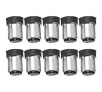 Hemobllo Adaptador de Bombilla B15 a E14 Negro, Convertidor de Portalámparas de Rosca, Resistencia hasta 120 °c, 10 Piezas, Accesorios para Lámparas de Cocina, Dormitorio y Restaurante