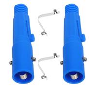 Hemobllo Adaptador de Mango de Trapeador de Plástico Azul Cierre a Presión Conector de Varilla para Escoba Juego de 2 Piezas Tapa de Extremo Compatible Mopas para Limpieza Doméstica y