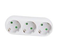 Hemobllo Adaptador de Triple Ignífugo y Resistente con Conector EU Panel Estético Instalar para Corriente