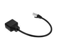 Hemobllo Adaptador Divisor Rj45 Ethernet de Alta Velocidad para Redes Cat7, Conector Macho a Doble Hembra, para Oficina, Hogar y Pequeñas Empresas, Color Transparente